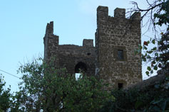 Феодосия. Крепость Каффа. Башня Криско с внутриной стороны