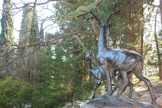Форос. Скульптура Олени в парке санатория Форос