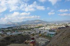 Вид на город Судак